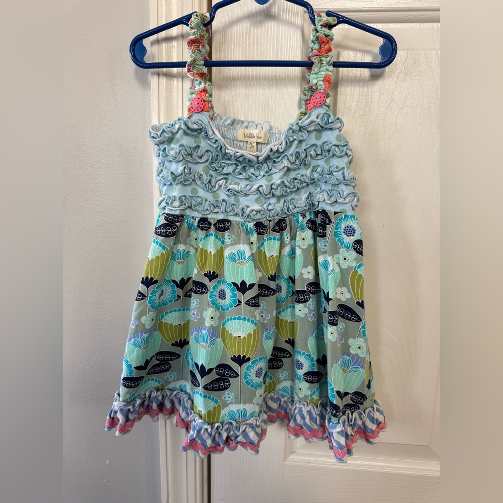Matilda Jane Blue and Green Floral Camisole size 6